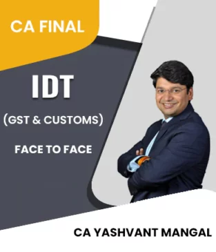 Video Lectures CA Final IDT Full Face to Face By Yashvant Mangal
