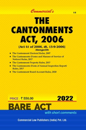 Cantonments Act, 2006 along with Allied Rules