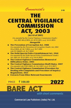 Commercial Central Vigilance Commission Act 2003 Bare Act