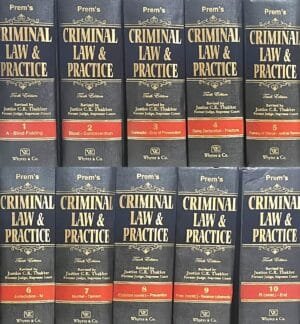 Criminal Law & Practice ( Set of 10 Volumes) By Daulat Ram Prem Edition 2023
