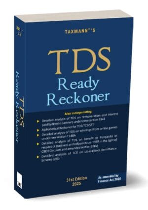 Taxmann TDS Ready Reckoner Edition April 2025