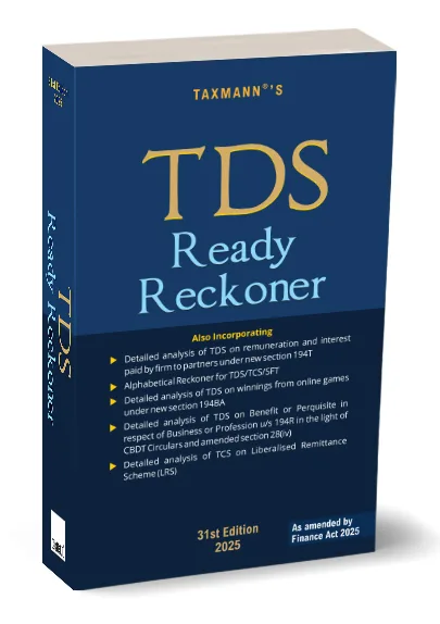 Taxmann TDS Ready Reckoner Edition April 2025
