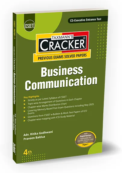 Taxmann CSEET Cracker Business Communication By Ritika Godhwani