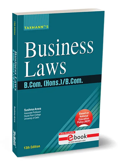 Taxmann Business Laws B Com Hons By Sushma Arora