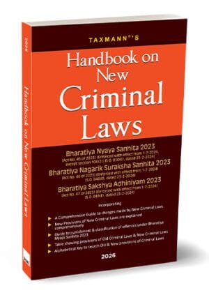 Taxmann Handbook on New Criminal Laws Edition Dec 2025