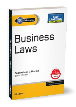 Taxmann CA Foundation Business Laws Study Material By Shashank Sharma May 26 Exam
