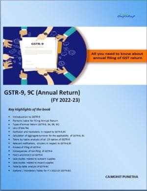 E-Book GST Annual Return (GSTR9,9C) By CA Mohit Punetha