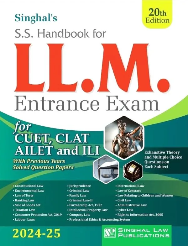 Singhal Law S S Handbook for LLM Entrance Exam Based