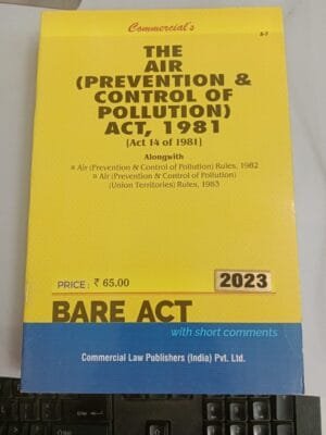 Commercial Air (Prevention and Control of Pollution) Act, 1981 Bare Act Edition 2023