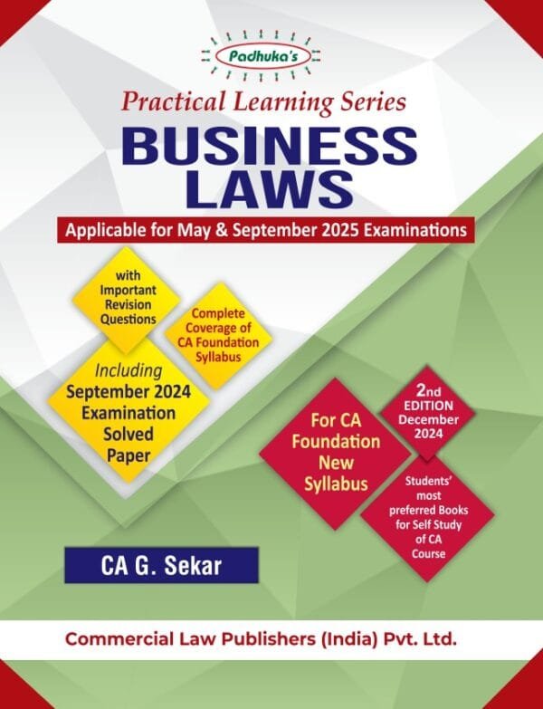 CA Foundation New Scheme Business Laws By CA G. Sekar