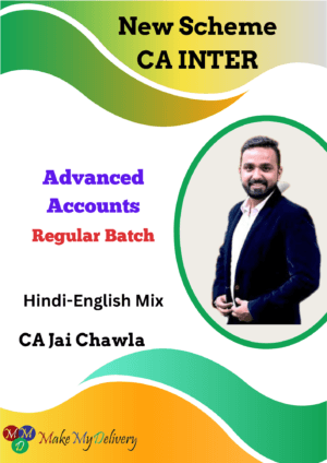 CA Inter Advance Accounting Regular CA Jai Chawla Sep 25 & Jan 26 Exams