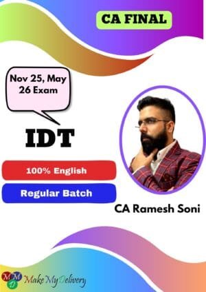 CA Final Indirect Tax Laws Ramesh Soni Nov 25 Exam