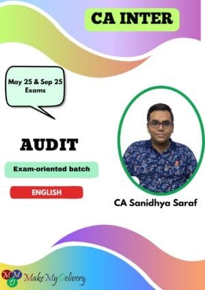CA Inter Audit Exam Oriented In English By CA Sanidhya Saraf