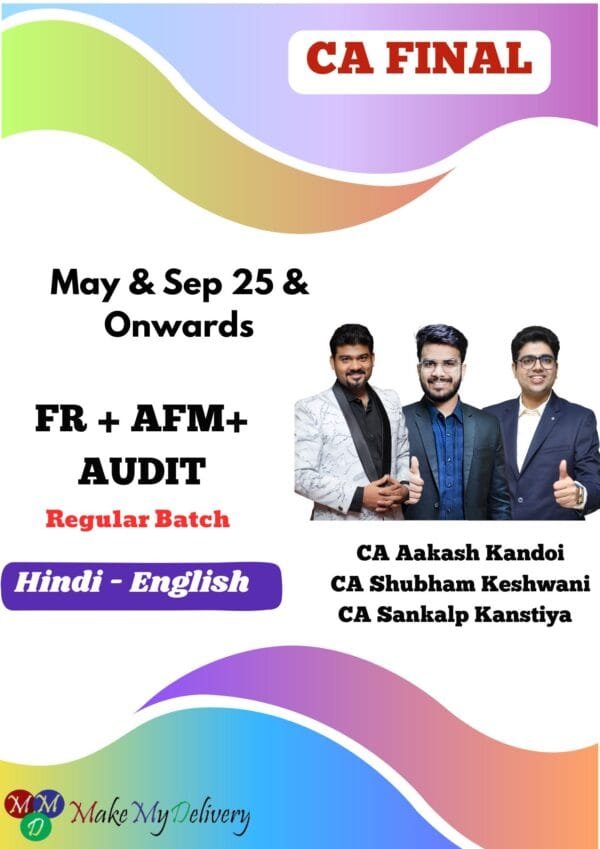 CA Final FR Audit & AFM By CA Aakash Kandoi Sankalp Kanstiya
