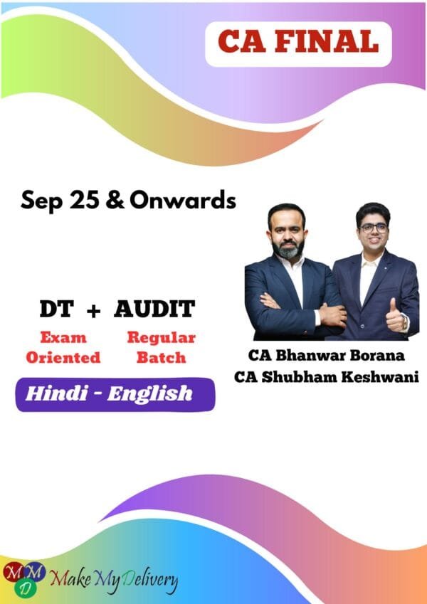 CA Final Audit & Direct Tax Sep 25 Exam CA Bhanwar Borana