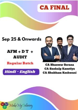 CA Final Direct Tax, Audit & AFM Regular By CA Bhanwar Borana
