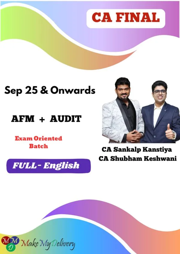 CA Final Audit & AFM Exam Full English By CA Sankalp Kanstiya