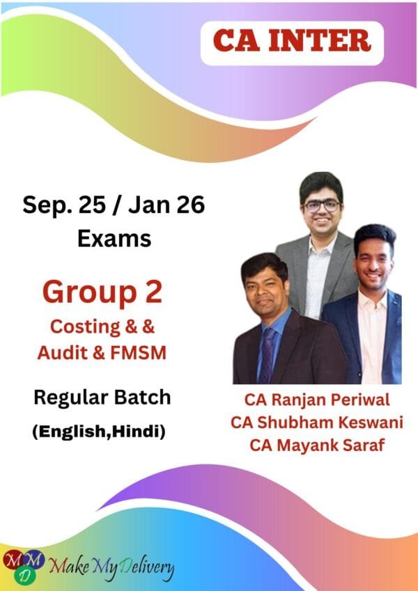 CA Inter Group 2 All 3 Subjects Full Course By Ranjan Periwal