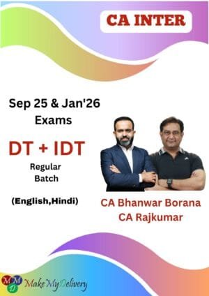 CA Inter Direct Indirect Taxation Bhanwar Borana Rajkumar