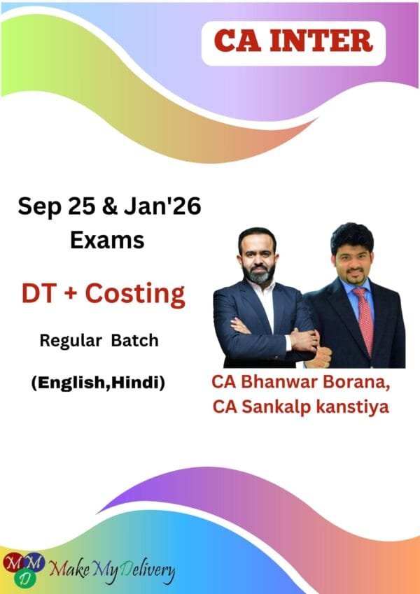 CA Inter DT & Cost And Management Accounting Sep 25 Exam