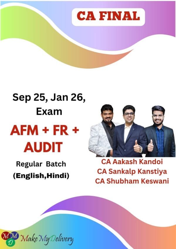 CA Final FR Audit & AFM By CA Aakash Kandoi Sankalp Kanstiya