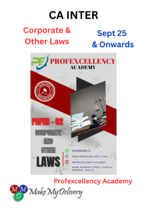 CA Inter Corporate & Other Laws Question Bank By Profexcellency Academy Applicable for Sept 2025 Exam