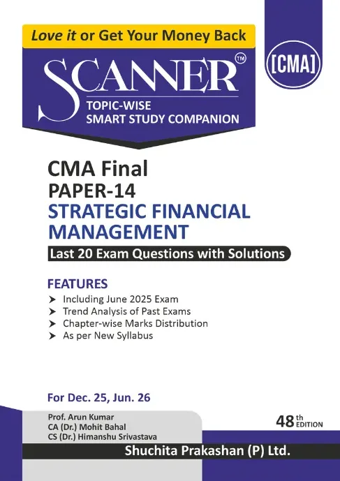 CMA Final SFM Arun Kumar Mohit Bahal Dec 2025 Exam