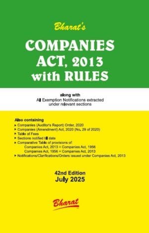 Bharat Companies Act 2013 with Rules Edition 2025