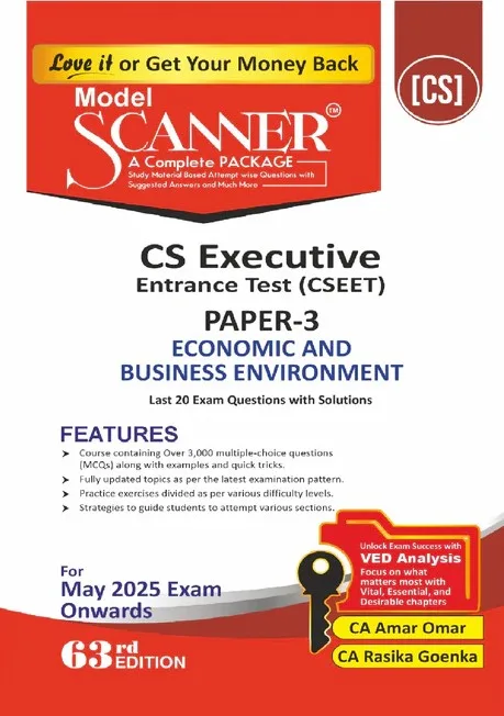 Shuchita Model Scanner CSEET Paper - 3 Economic and Business Environment