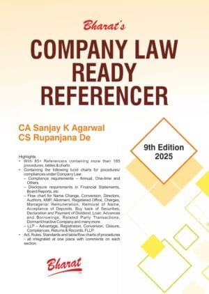 Bharat Company Law Ready Referencer By CS Rupanjana De