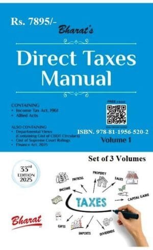 Bharat Direct Taxes Manual 3 Volumes Set Edition 2025