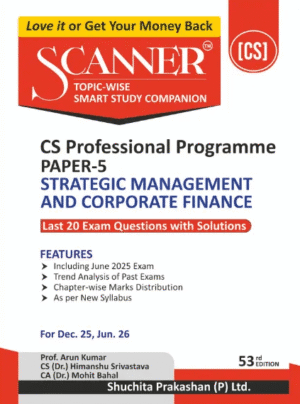 Scanner CS Final Strategic Management and Corporate Finance