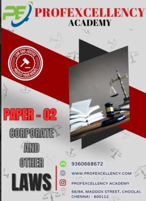 CA Inter Corporate & Other Laws Question Bank By Profexcellency Academy May 26 Exam