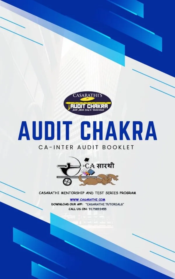 CA Inter Audit Chakra By CA Shubham Changoiwala Sep 25