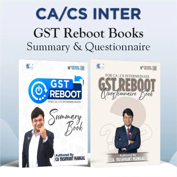 CA Inter GST ReBoot Book New Syllabus By CA Yashvant Mangal