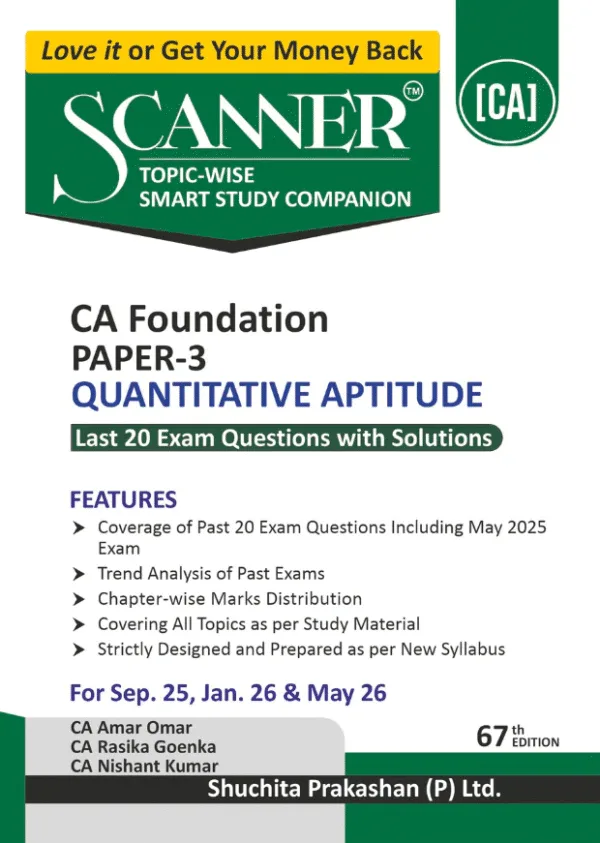 Shuchita Scanner CA Foundation Quantitative Aptitude