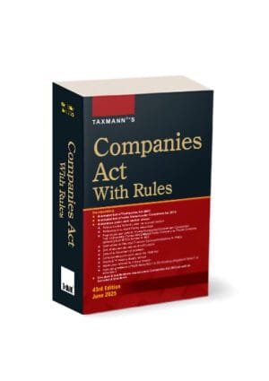 Taxmann Companies Act with Rules (Paperback Pocket Edition) 43rd Edition June 2025