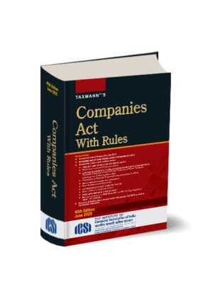 Taxmann Companies Act with Rules (Pocket Edition Hardbound ) 45th Edition June 2025