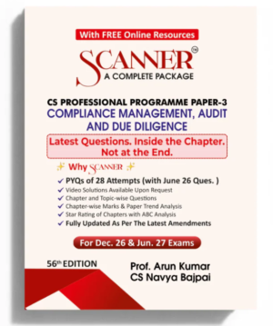 Shuchita Solved Scanner CS Professional Paper 3 Compliance Management, Audit and Due Diligence Dec 26 & June 27