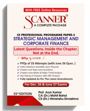 Shuchita Solved Scanner CS Professional Paper 5 Strategic Management and Corporate Finance Dec 26 & June 27