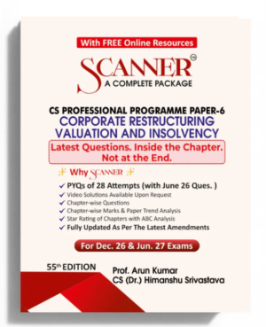 Shuchita Solved Scanner CS Professional Paper 6 Corporate Restructuring, Valuation and Insolvency Dec 26 & June 27