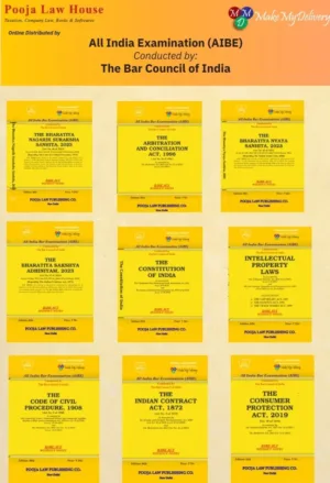 Pooja Law House All India Bar Examination (Bare Acts without Short Notes) Set of 24 Books Edition OCT 2025