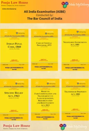 Pooja Law House All India Bar Examination (Bare Acts without Short Notes) Set of 24 Books Edition OCT 2025