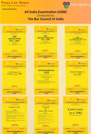 Pooja Law House All India Bar Examination (Bare Acts without Short Notes) Set of 24 Books Edition OCT 2025
