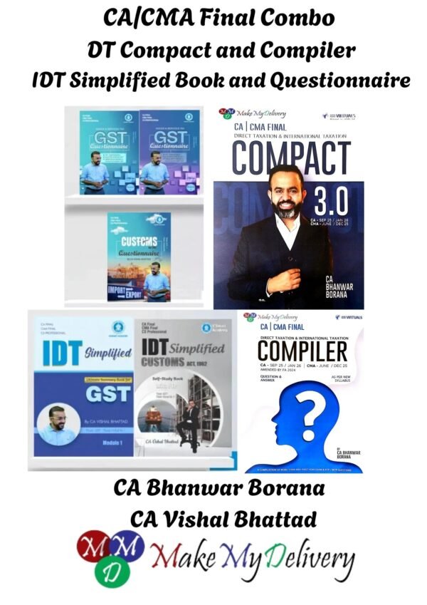 CA Final DT & IDT Book By Vishal Bhattad Bhanwar Borana
