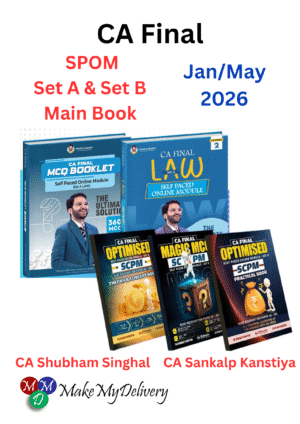 CA Final SPOM Set A Law Book and Set B SCPM CA Sankalp Kanstiya & CA Shubham Singhal
