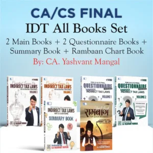 CA Final IDT ALL Books IDT Ramban By Yashvant Mangal Sep 25