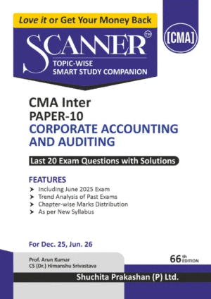 Scanner CMA Inter Corporate Accounting and Auditing