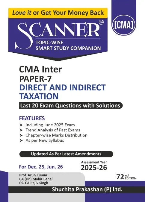 Shuchita Scanner CMA Inter Direct and Indirect Taxation