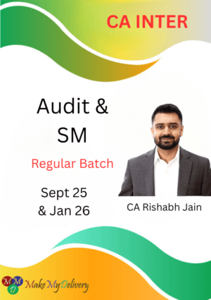 CA Inter Audit & SM Combo Regular Rishabh Jain Sept 25 & Jan 26 Exams